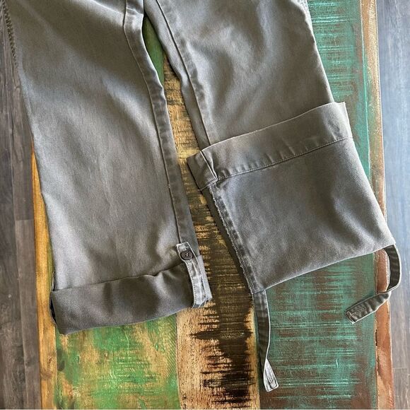 Y2K Lost Girl Convertible Cargo Pants Grey Flare Utility Sz 5 Small Vintage Gorp - Picture 9 of 12